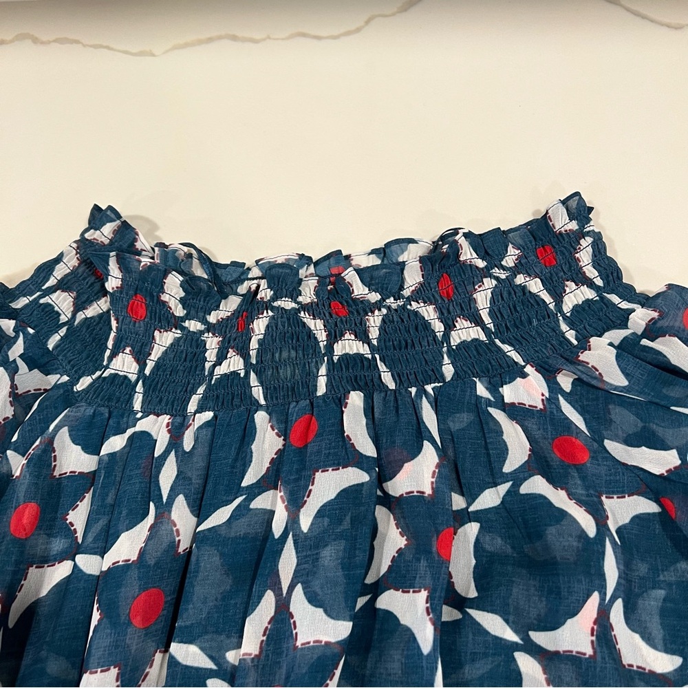 Anthropologie Sachin & Babi women’s size 8 mosaic off the shoulder midi dress - Picture 6 of 13